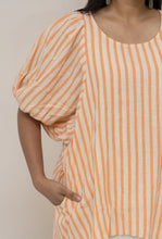 Load image into Gallery viewer, Tunic top Orange Stripe