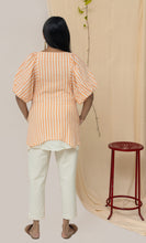Load image into Gallery viewer, Tunic top Orange Stripe