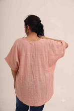 Load image into Gallery viewer, Sangeeta Top Pink embroidery
