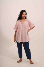 Load image into Gallery viewer, Sangeeta Top Pink embroidery
