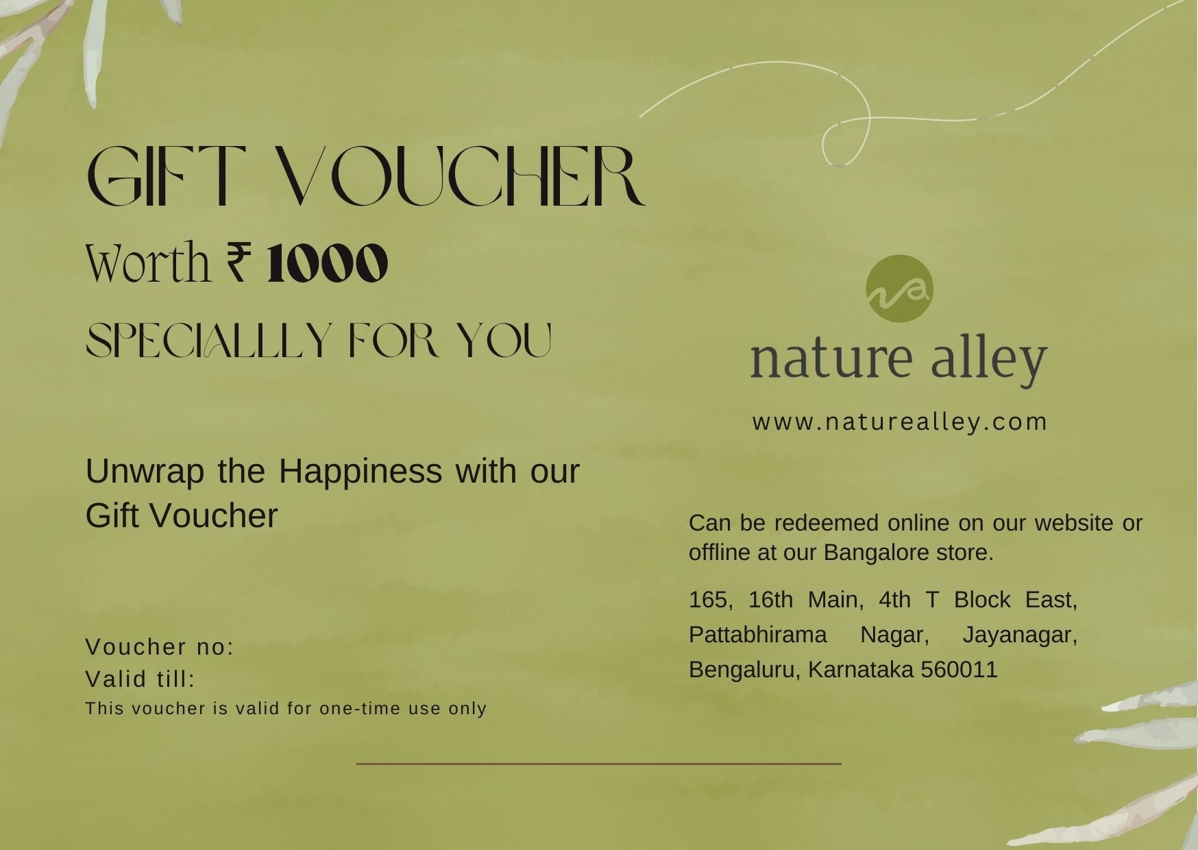 Naturealey Nature Alley Gift Card