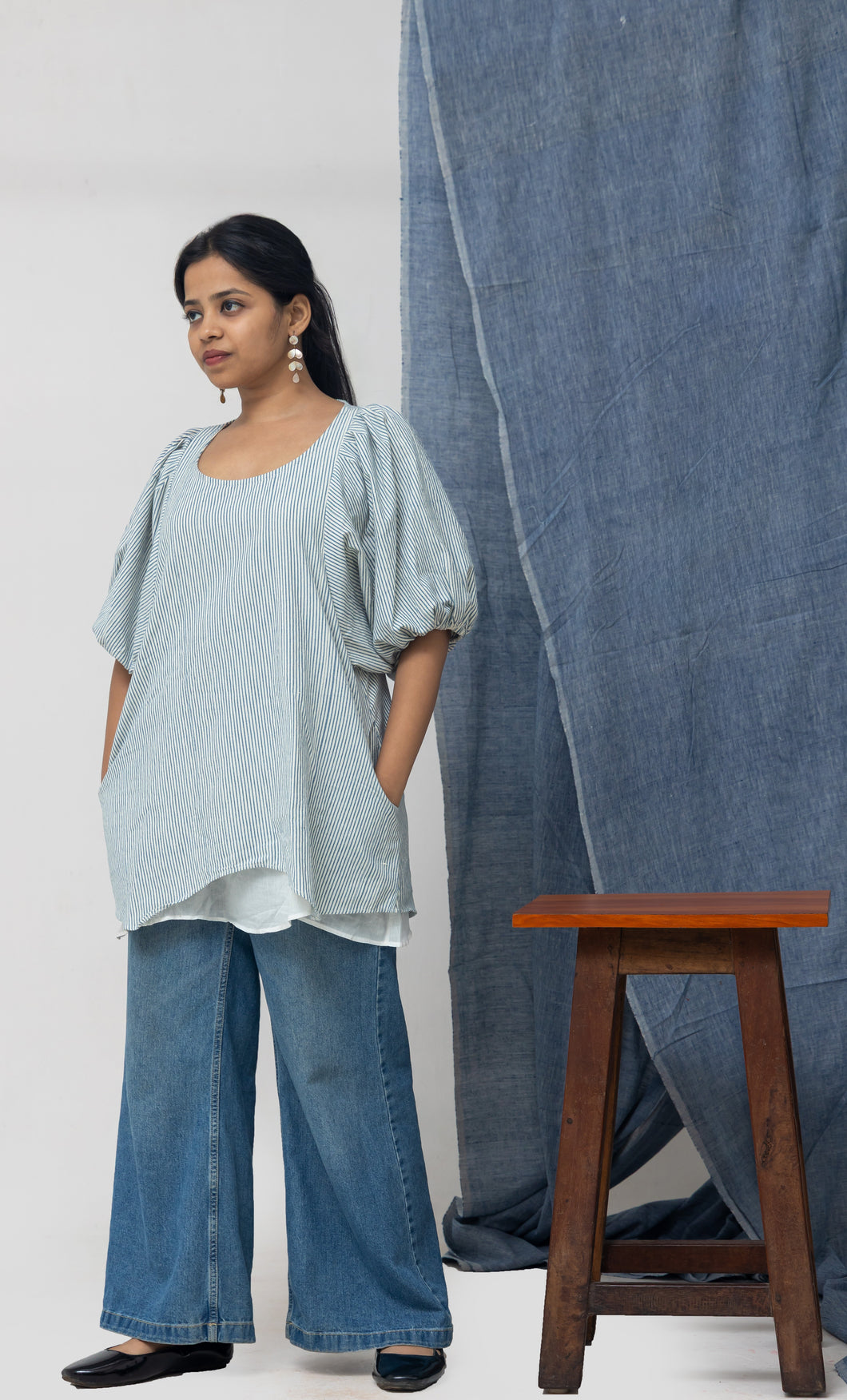 Tunic top Blue Stripe